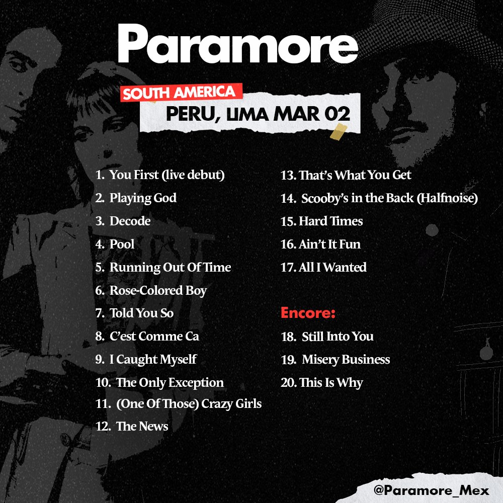 Paramore Mexico 🇲🇽 tweet media