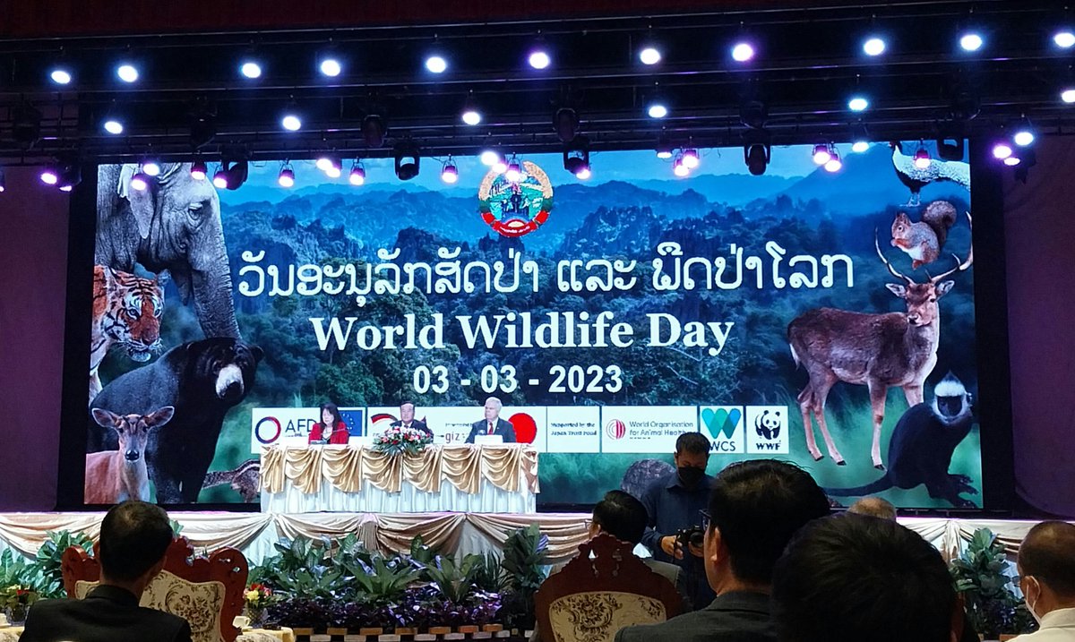 Great to be able to attend #WorldWildlifeDay, with special focus on #Laos' activites on #CITES, conservation and #zoonotic diseases