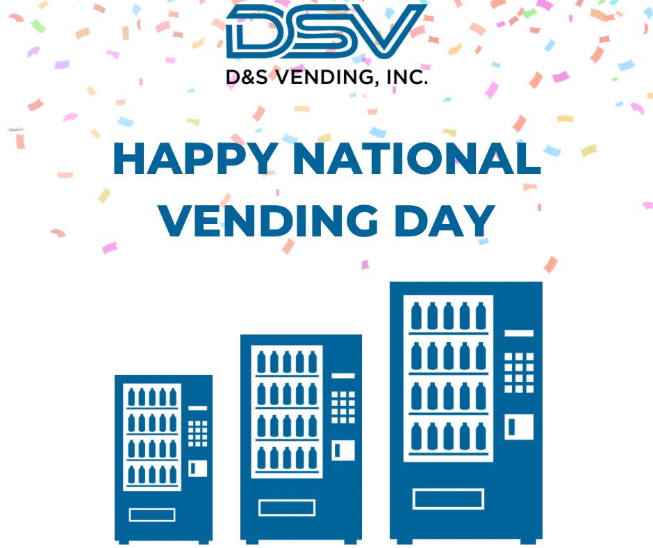 Happy National Vending Day! 💙Thank you to all of our loyal vending customers!  #nationalvendingday #vendingmachinebusiness #vending #vendingbusiness