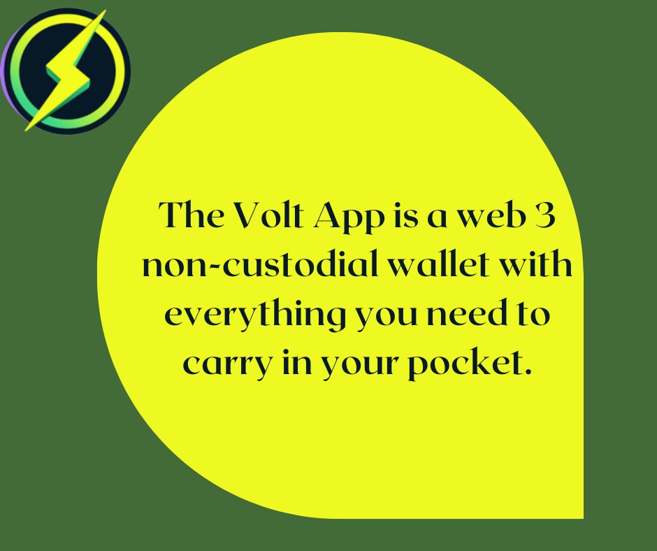 uwemlevel's tweet photo. The Volt App is a web 3 non-custodial wallet with everything you need to carry in your pocket.
@voltfinance #DeFi #crypto https://t.co/cRgZaDEGCs