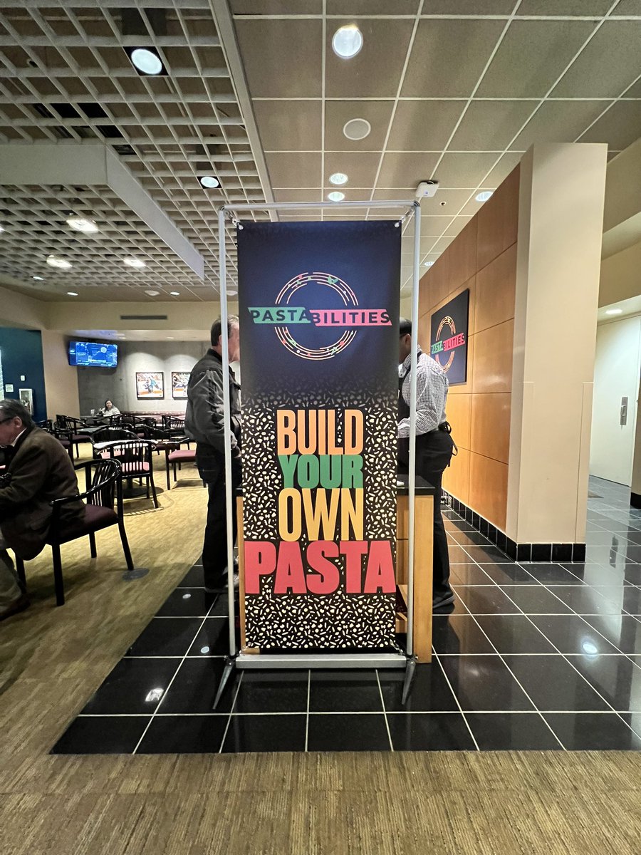 Image the “pasta”bilities! If you’re on our club level tonight, be sure to check out our customized pasta location. Choose your favorite pasta and toppings to make it your own. Located outside section 116.  #anythingispastable