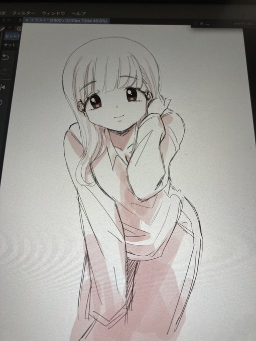 昼休みに描いてた 