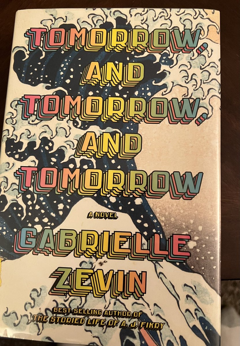 Just finished the dazzling Tomorrow and Tomorrow and Tomorrow by <a href="/gabriellezevin/">gabriellezevin</a> - this is a book that will stay with me. I’m looking forward to seeing what they do with the film.