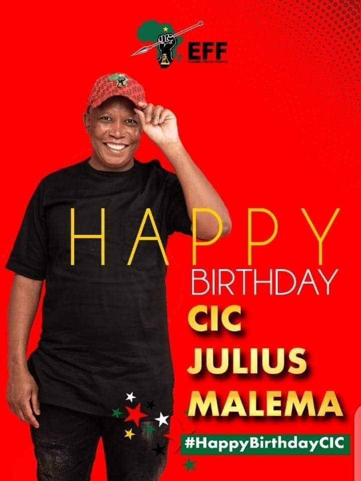 El Pudi of African politics, happy birthday CIC Julius Malema 