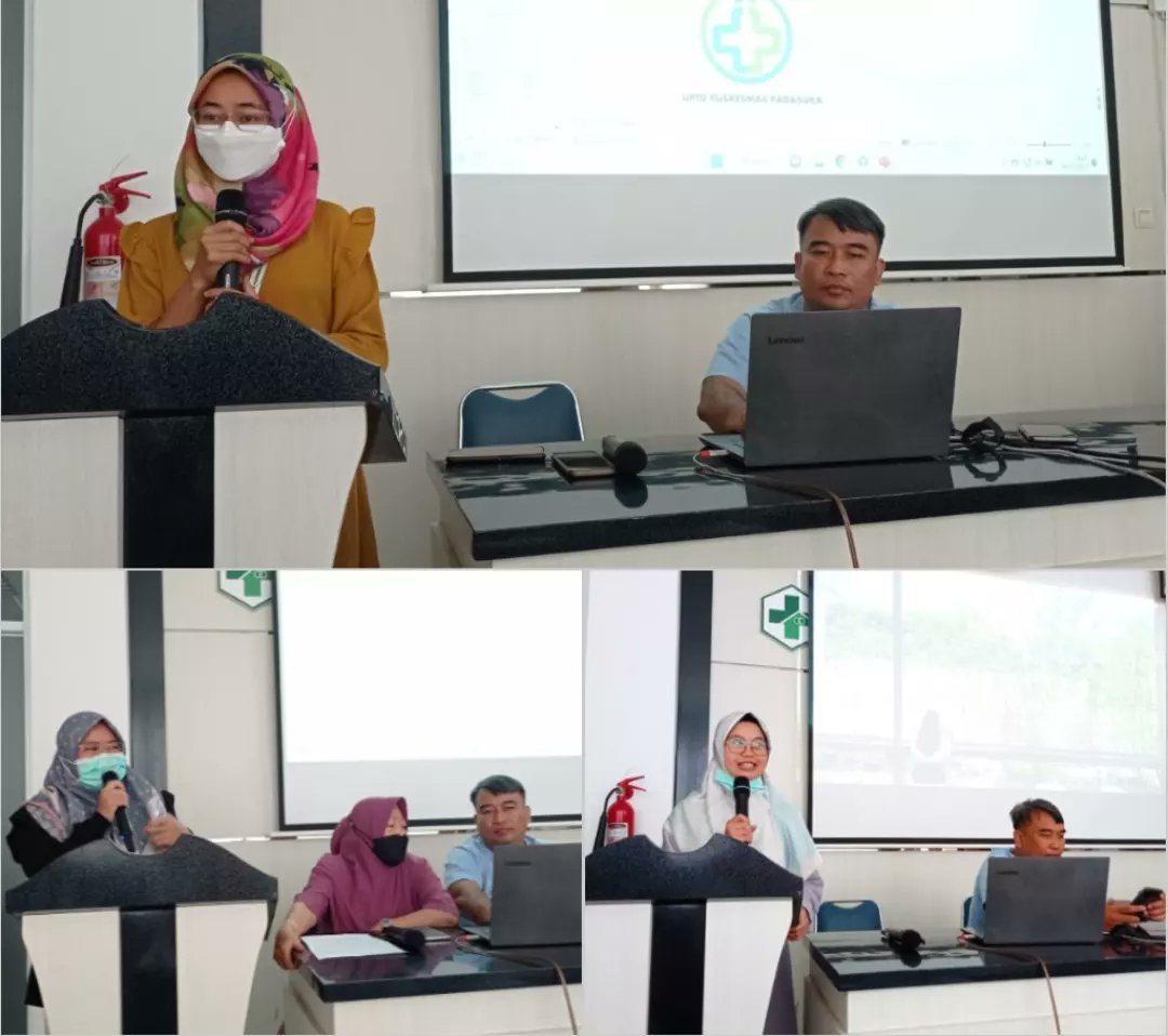 uptpkmpadasuka's tweet photo. Kegiatan Rutin Lokakarya Mini Bulanan (LOKBUL) UPTD Puskesmas Padasuka dengan Agenda Acara Penyampaian Evaluasi dan Rencana Kerja Tim Mutu, Tim Audit Internal, Penyampaian Paparan Materi dari KMP, UKM dan UKP serta pembuatan Rencana Tindak Lanjut (RTL), Kamis (09/02/2023). https://t.co/Gb7Dk2MgXS
