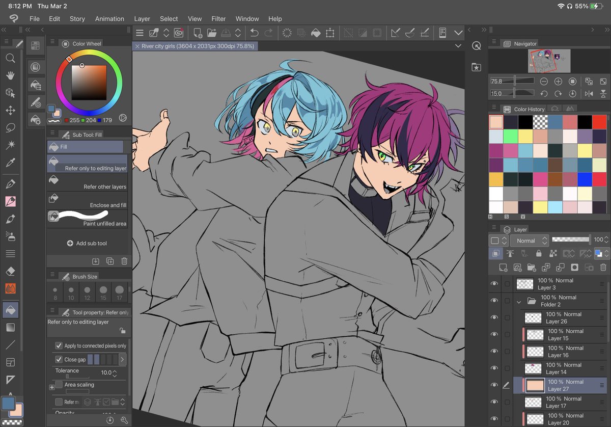 nritermi's tweet photo. Work in progress #DrawKyo https://t.co/X37IADeleG