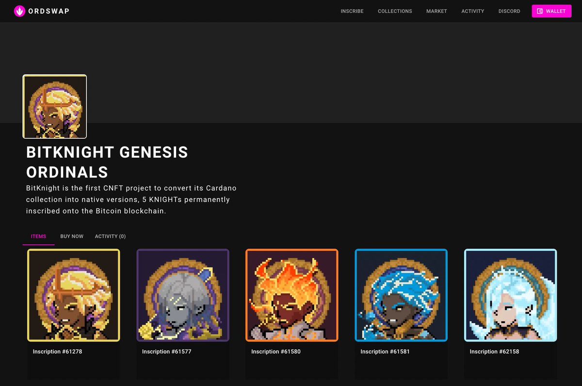Gm, BitKnight Genesis has been listed by <a href="/ordswap/">Ordswap</a> 
What's next? 5,555 BitKnights are waiting. 

ordswap.io/collections/bi…