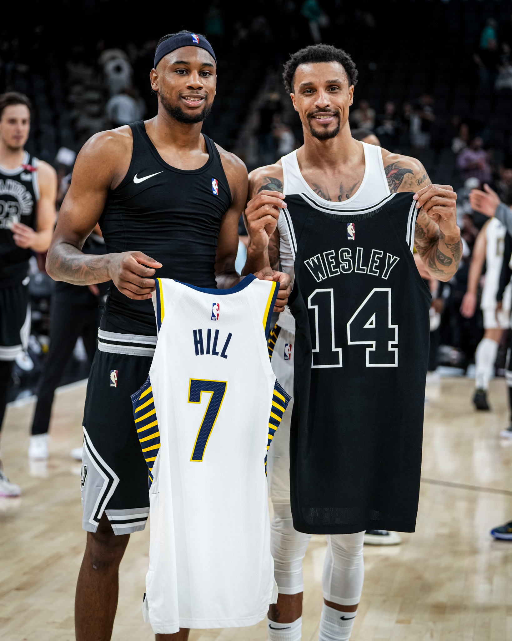 Spurs news: Blake Wesley swapped jerseys with George Hill on Thursday