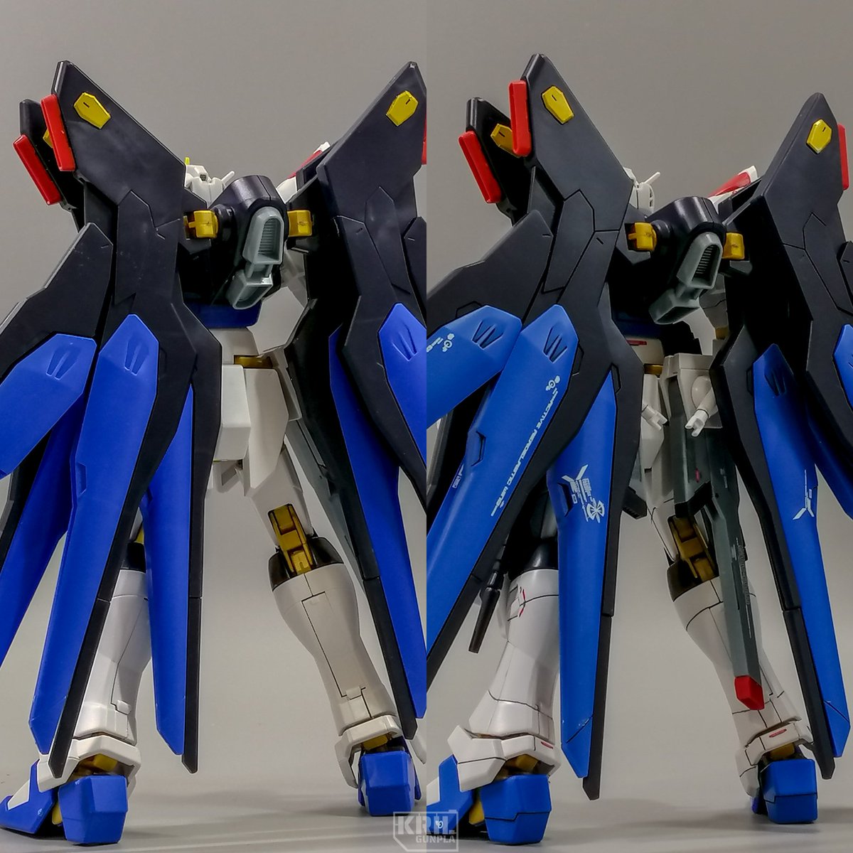 KrilpG's tweet photo. BEFORE AND AFTER - FRONT AND BACK 

#gundam #gunpla #simpleprogress #freedom #strikefreedom #gunplay https://t.co/qSsTGIypZ6