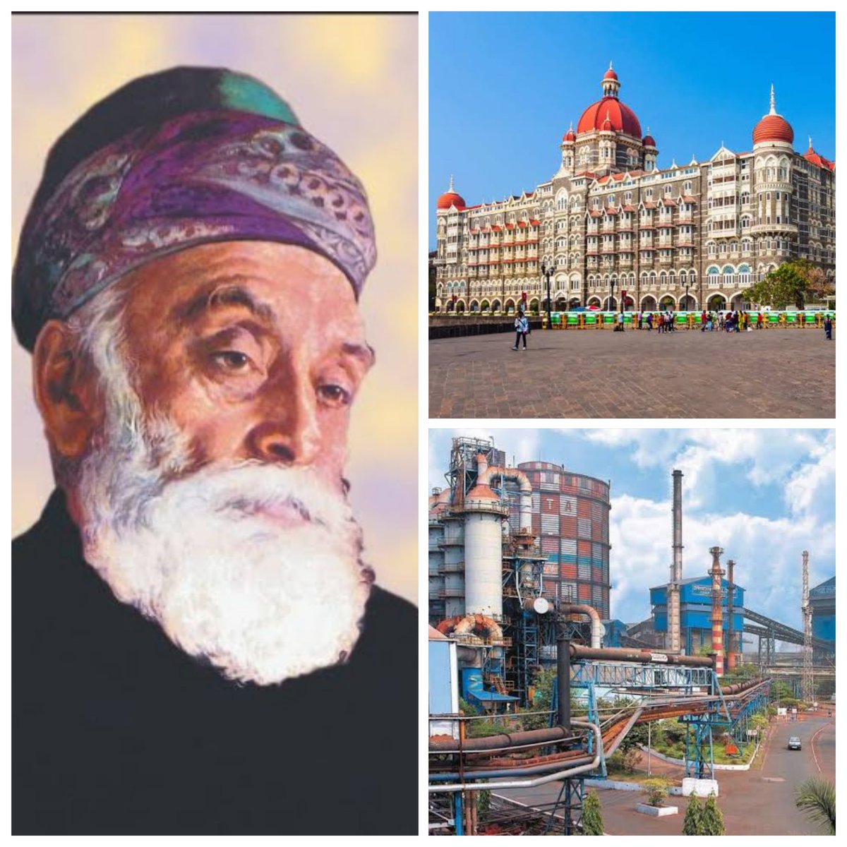 #OnThisDay : 

India's visionary industrialist #JamsetjiTata was born on March 3, 1839 in #Navsari

In 1868, #Jamsetji founded a trading company that evolved into the #TataGroup - a $125 bn conglomerate

He established the city of #Jamshedpur and also the iconic #TajMahalHotel