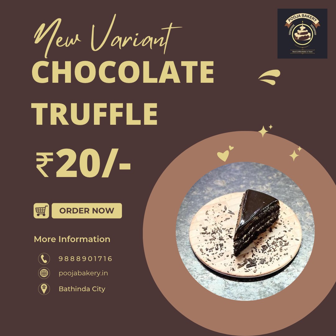 Pooja Bakery on Twitter "Can you resist a chocolate truffle when you