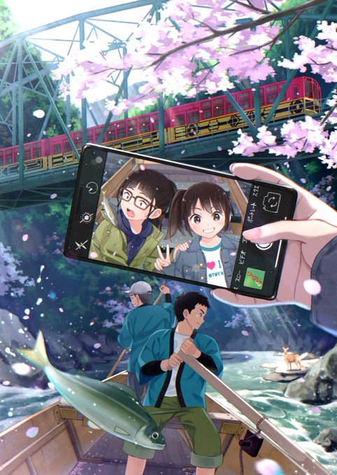 渓流に春の訪れ 