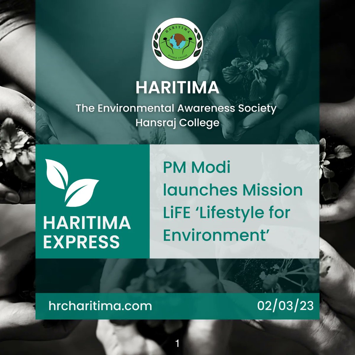 hrcharitima's tweet photo. The Environmental Awareness Society of Hansraj College 🌱🌱

✨हरितिमा वही सोच नई✨

This is our post no. 22 under Haritima Express-The newsletter which deals with current prominent Environmental news. https://t.co/TSdZB8kXXC