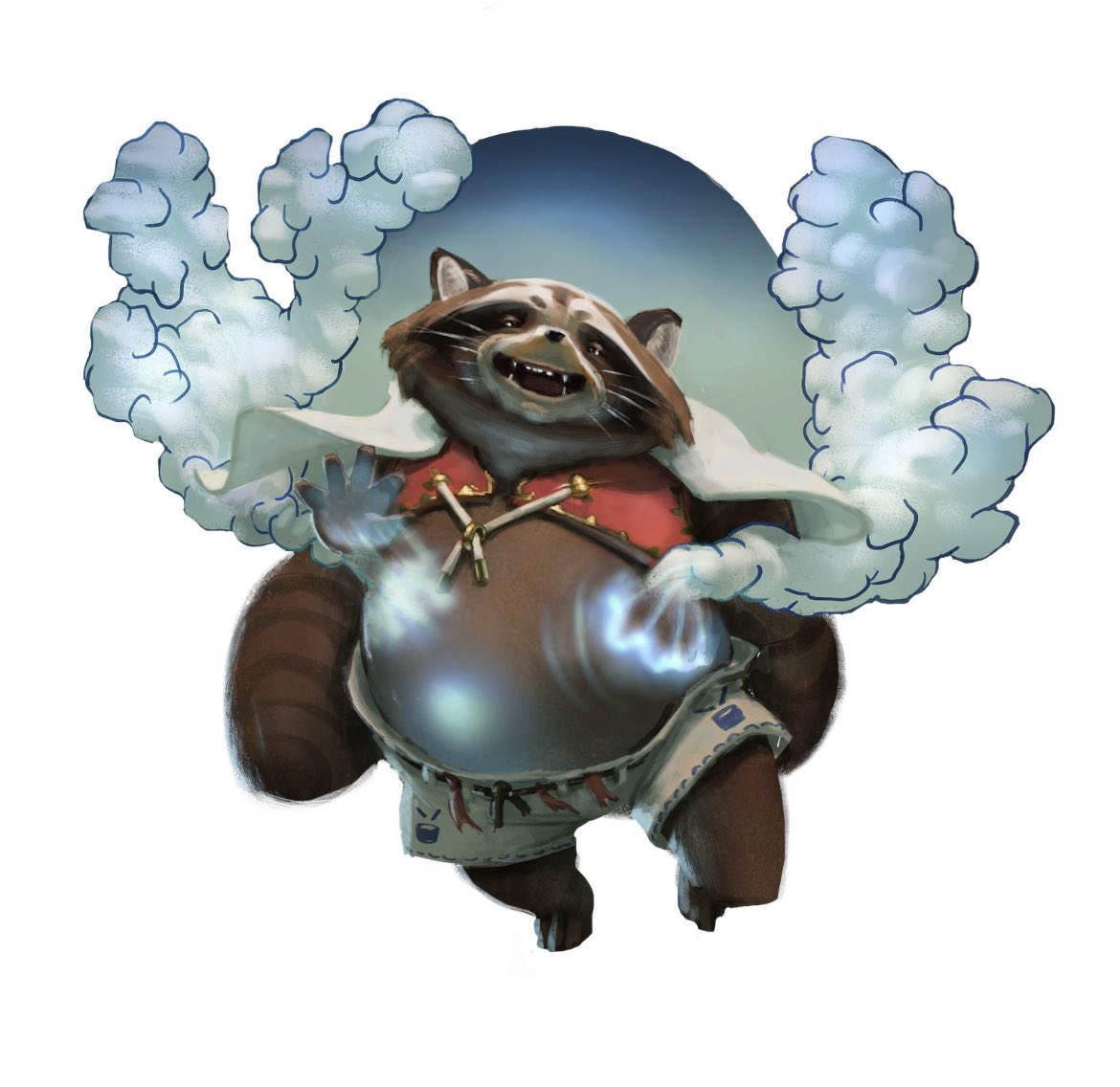 Fun fact: My 5th (and least known) form is as 3 tanuki in a tench-coat.