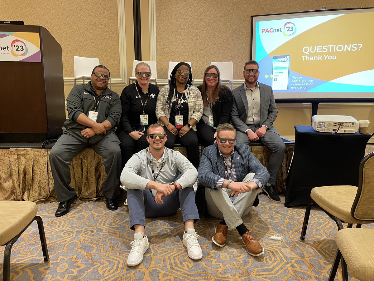 lindsayelew's tweet photo. Learned a ton with @PaciolanTix #PACnet23 this week with this crew. Thanks to #TimCavanaugh and of course our client partner emeritus @DBarnesTix for their valuable partnership. See you in ‘24. #WeComin #GoBuffs https://t.co/gFz9Mgt7WP
