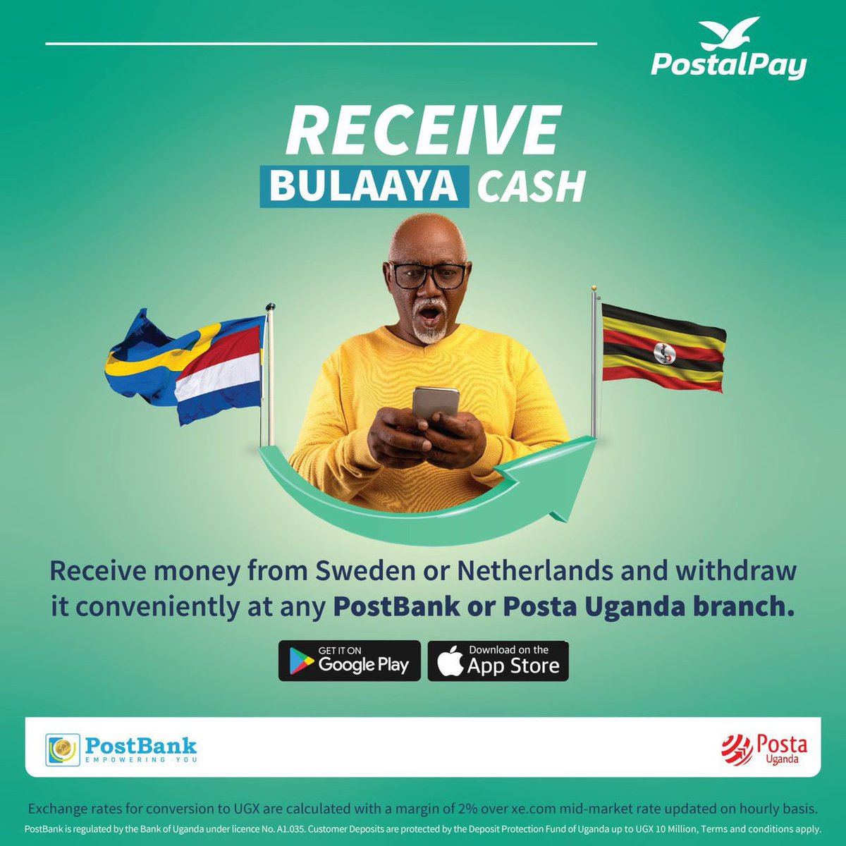 babiaannabell's tweet photo. The #PostalPay app makes it easier when receiving money & has benefits like;
• Immediate notification when money is ready for pick up.
• Real-time tracking of transaction
• Securely stored pickup codes for each collection.
Get the app via https://t.co/mfwrEDYynR
#BulaayaCash https://t.co/jMunckllmN