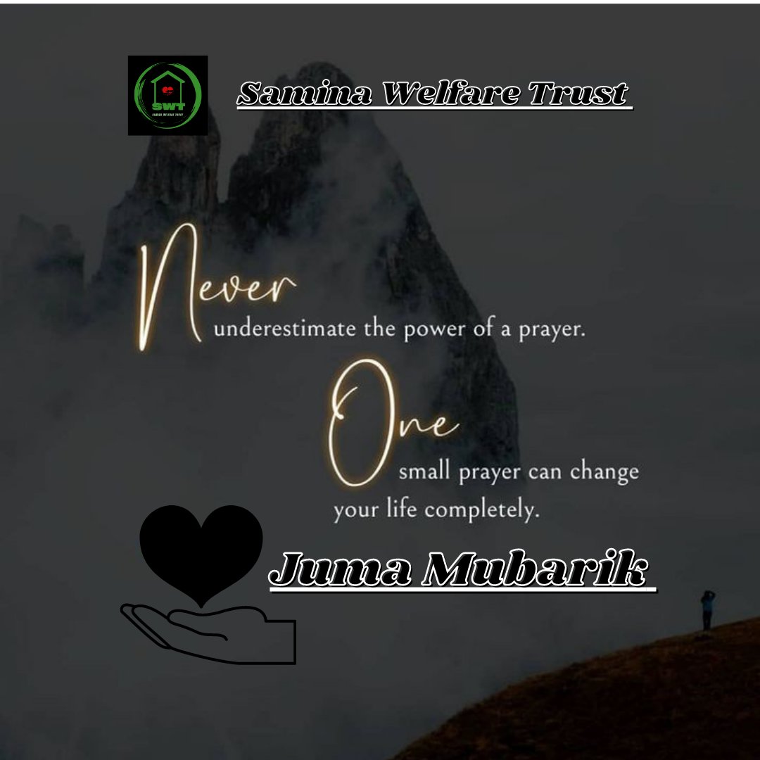SWT_Offical9's tweet photo. If you see that all doors are closed
Then, you must go to Allah and pray for opening the doors for you❤️🥺
Juma Mubarik to everyone
.
.
#helpingothers #helpinghands #helpingpeople #workforhumanity #workforhygiene #workfornature #swt_team https://t.co/LFGqsMvSdL