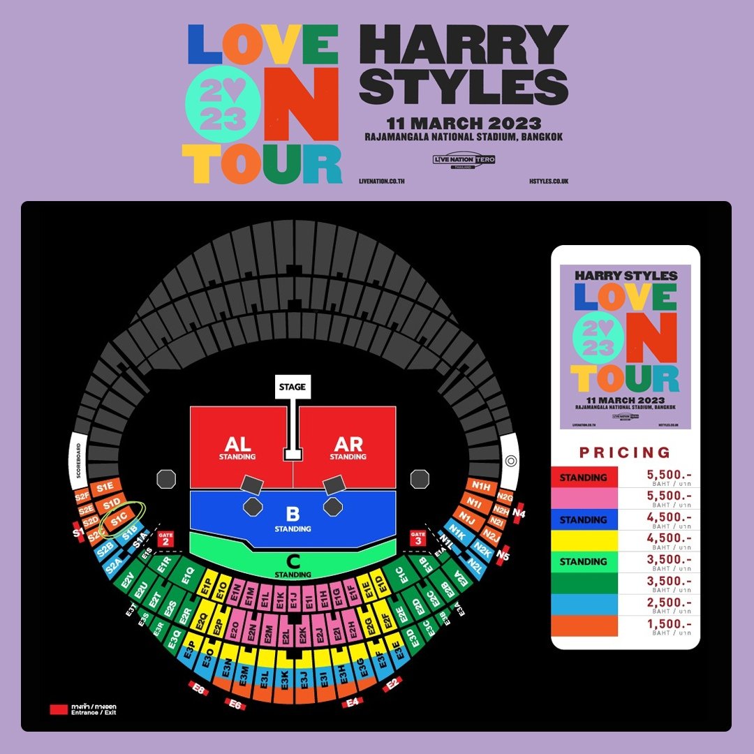 daze_zz's tweet photo. wts ขายบัตร 1500 โซน S1C 1 ใบค่ะ เป็น e-ticket ไม่อัพ ขายตามราคาเลย พอดีเราต้องไปต่างจังหวัด พร้อมส่งใบมอบอำนาจออนไลน์  

#HarryStylesTH2023 #LoveOnTourBKK  #HarryStyles #HarryStylesBKK คอนแฮร์รี่ ปล่อยต่อ https://t.co/PLMFEaR0O0