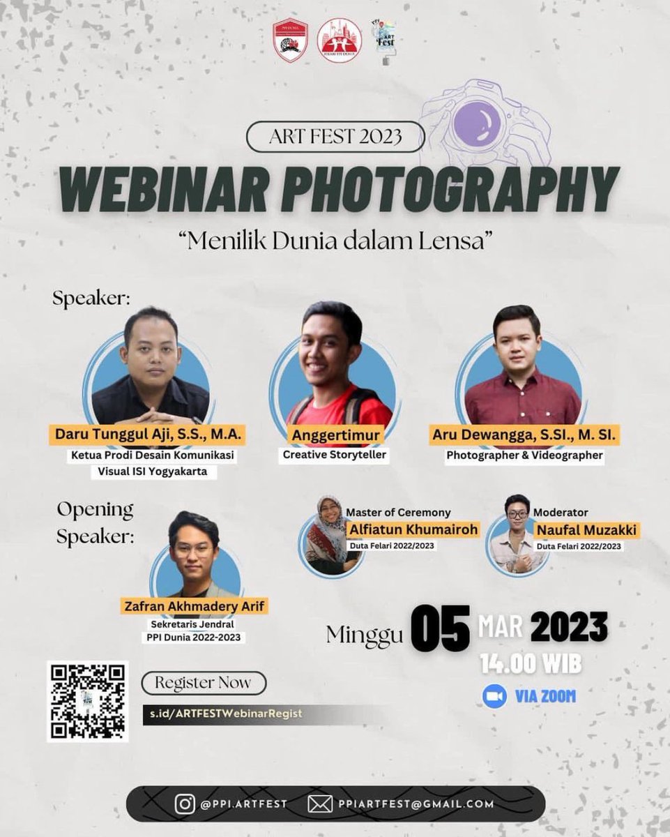 Diminta teman-teman PPI Dunia <a href="/oisaa/">PPI Dunia</a> berbagi cerita tentang dunia fotografi dalam rangkaian acara  PPI Art Fest 2023, esok Minggu siang.

#anggertimur #creativestoryteller