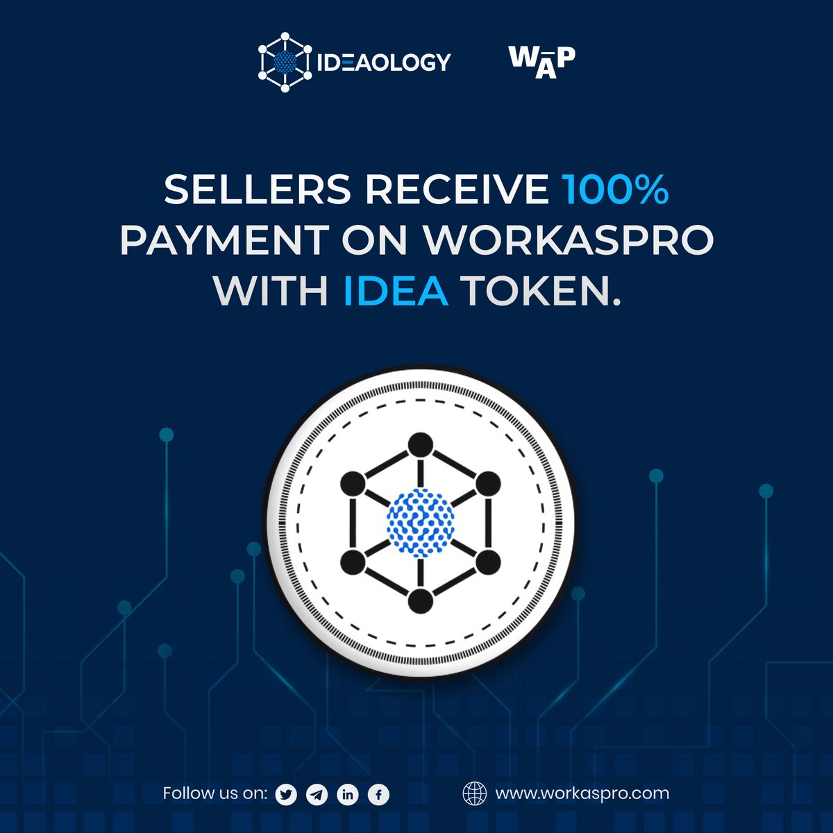 ideaologyio's tweet image. As a Seller, are you concerned about being charged a fee for your payment? Worry not! When paying with an $IDEA token, #Workaspro will send the Seller 100% of the payment. 

  #ideaology #freelancer #IDEA #cryptotrader