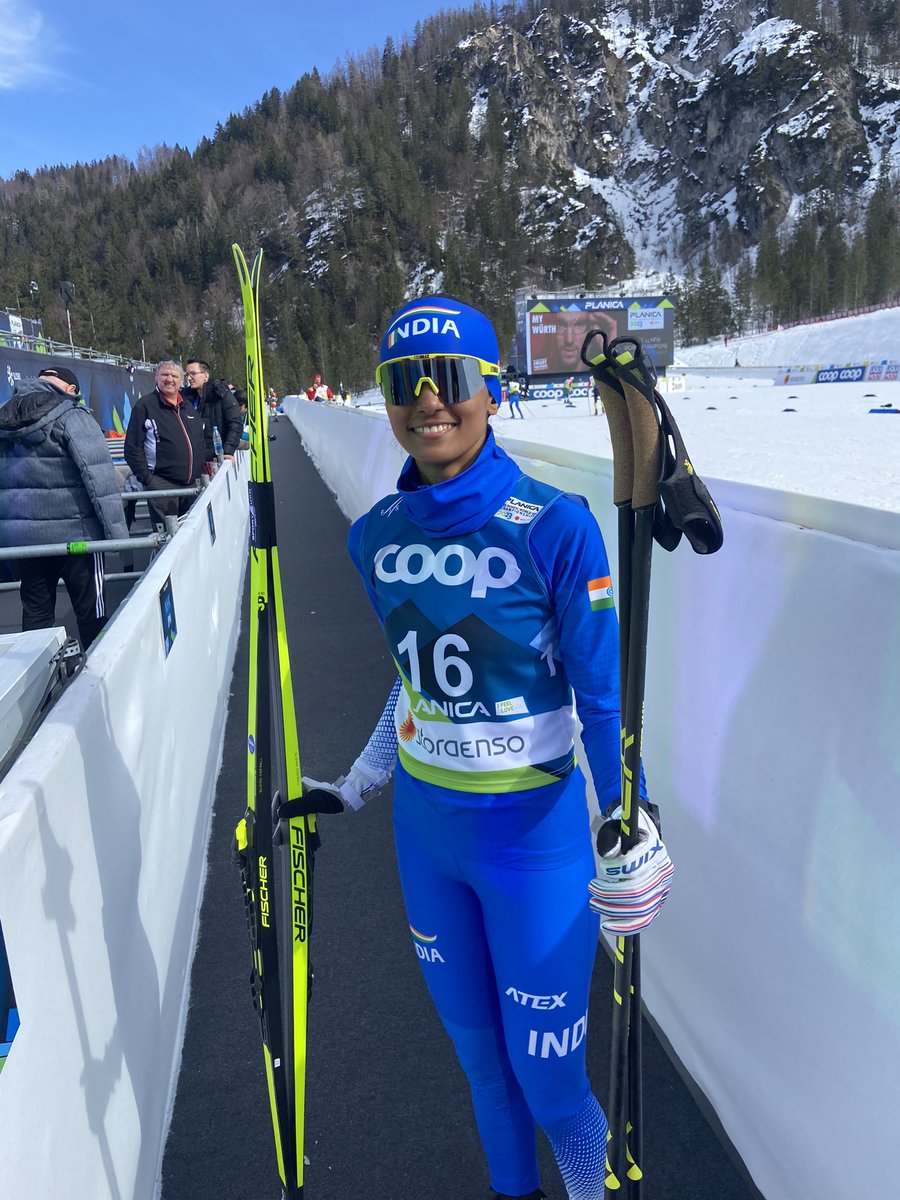 bhavanithekkada's tweet image. Nordic world ski championships 2023 - Slovenia. 

An absolute honour to represent India in one of the biggest sporting competitions in the world.
#crosscountryskiing 

@WeAreTeamIndia @ianuragthakur @PMOIndia @narayanagowdakc @100thofasec