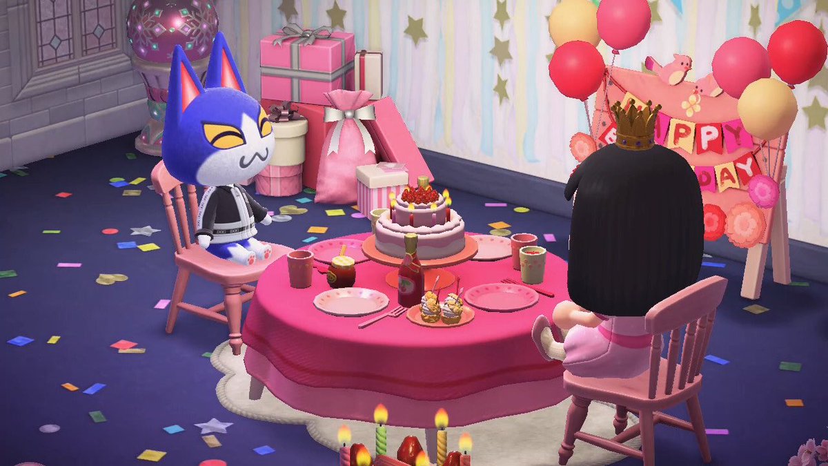 SweetAisha_ACNH's tweet photo. Birthday party!

#どうぶつの森 #AnimalCrossing #ACNH #あつ森 #あつ森写真部 #NintendoSwitch #ハピパラ #バンタム #1ごう #ジャック https://t.co/mEF76evVrW