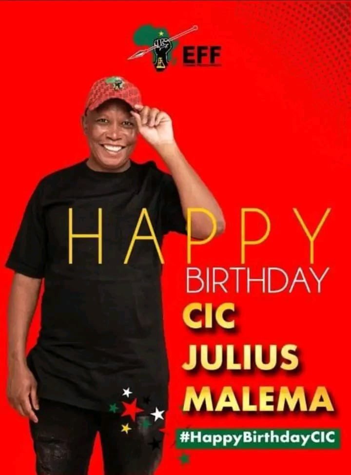 Revolutionary happy birthday CIC   \"Julius Malema\" 