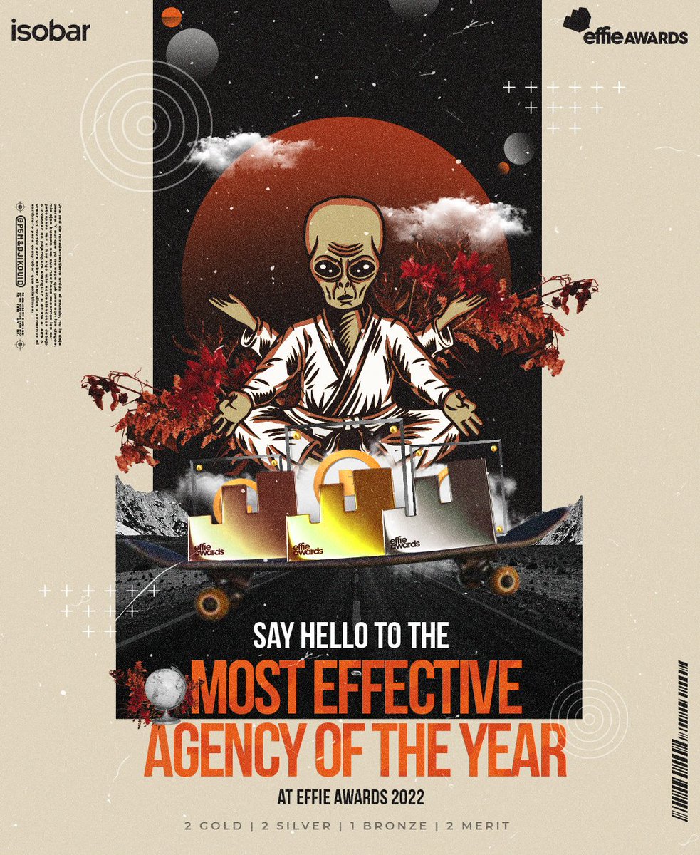 We just made Effie history becoming the first digital agency in local advertising to win "Most Effective Agency of the Year"! Taking home 2 Gold Awards, 2 Silver Awards, 1 Bronze Award, and 2 Merit Awards, we really couldn't be more proud than we are right now!
#isobarsrilanka