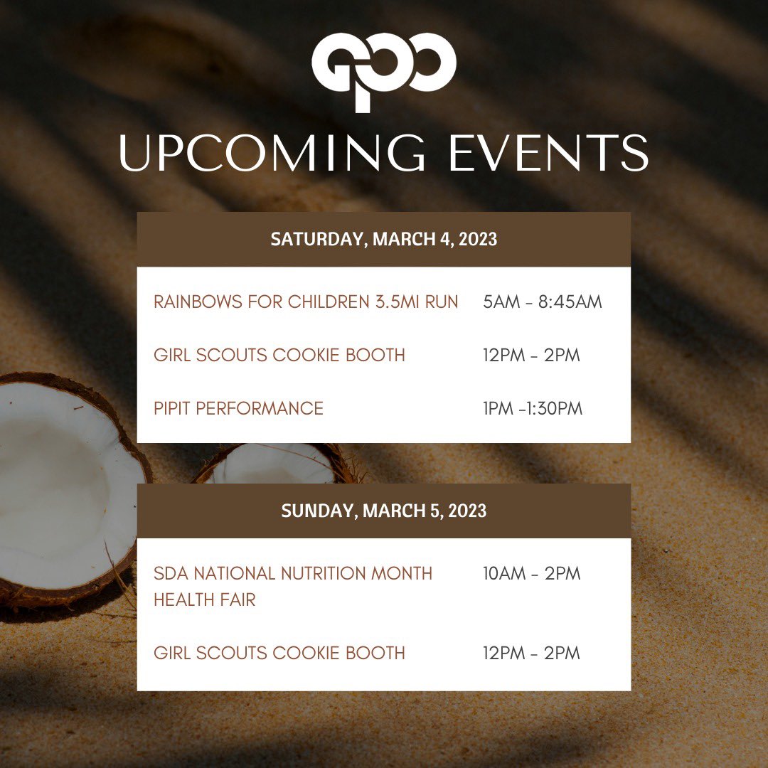 GPOguam's tweet photo. Happy Friday! ☀️
Spend your weekend with your friends at GPO this weekend as we celebrate Mes CHamoru!
Swipe ⬅️ to see time & location of each event happening this weekend at GPO. 😊
#gpoguam #guampremieroutlets #guam #guamshopping
#guamstagram
#guamtrip #meschamoru https://t.co/HfNRHIClwF