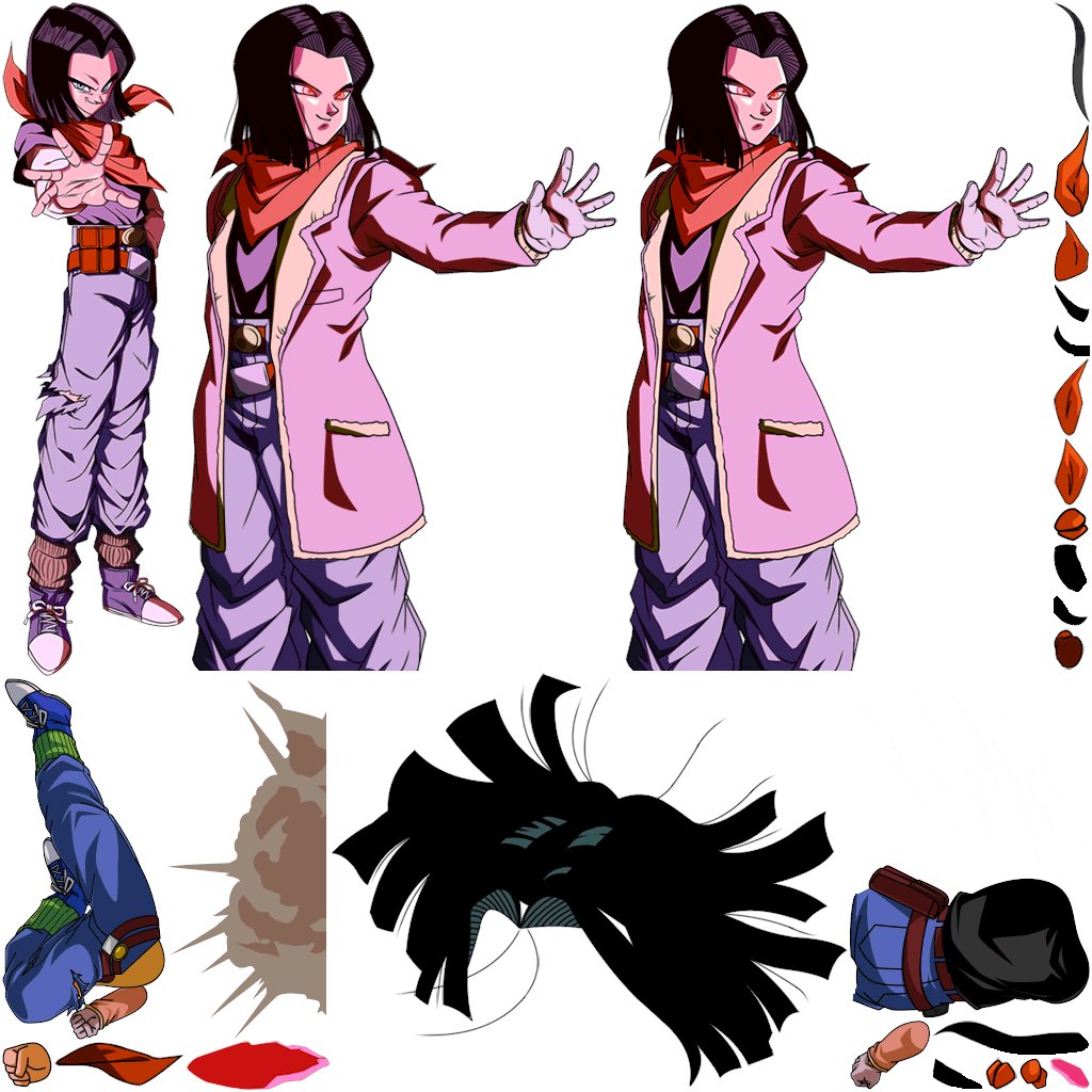 stickfasu 17体 まとめて STR Evil Androids Android 17 & Hellfighter 17 -> Super 17 Super