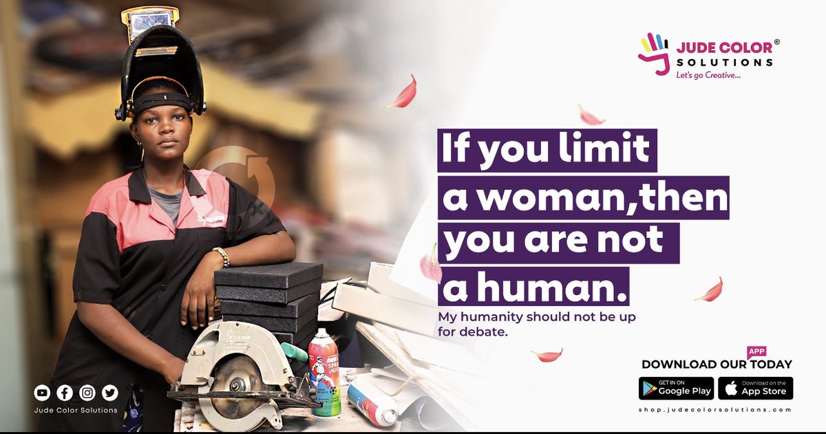 Women are the real architects of society. If you limit a woman, then you’re not human. #CelebratingWomen