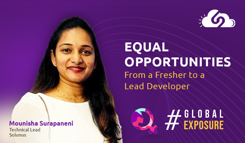 solunusinc's tweet photo. At #Solunus, we believe in providing equal #growth #opportunities for all. Today, as a part of our Women’s Week we have Mounisha Surapaneni sharing her growth story with us. #WomensWeek #WomenInTech #LifeAtSolunus #InternationalWomensDay #IWD2023 #EmbraceEquity #GlobalExposure https://t.co/ojIKRF24nx