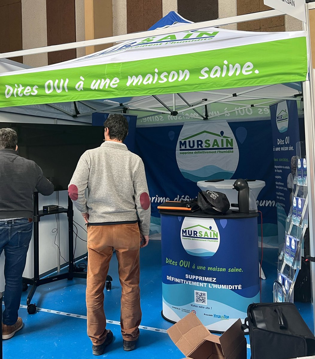 D2com1's tweet image. Evénement à ne pas rater les 3, 4 et 5 mars. Le stand de Mursain est installé sur le salon de L'Habitat à Villeneuve-sur-Lot et nous sommes prêts à vous accueillir et vous présenter ce procédé 100% naturel et efficace pour lutter contre l'humidité de votre maison. Venez nombreux