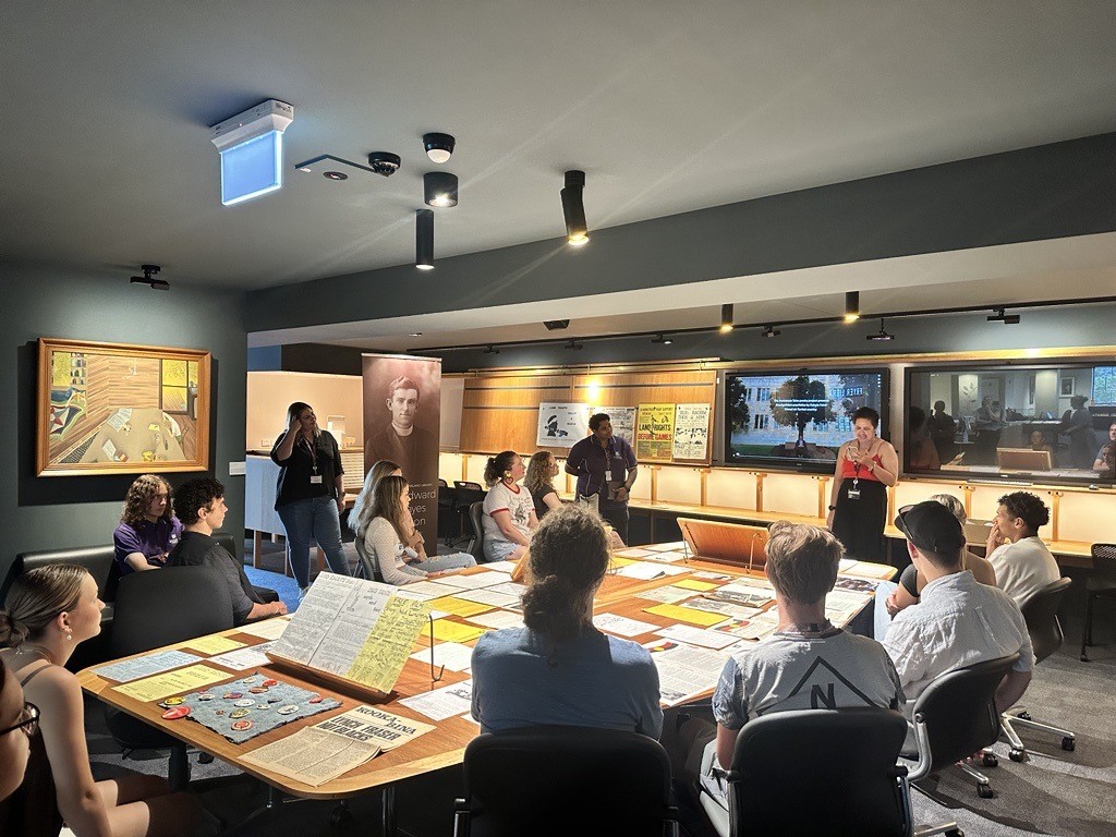 UQ_Library's tweet photo. Welcome to Aboriginal and Torres Strait Islander students starting their first Semester at #UQ

We were pleased to hold a welcome sesh with @atsisuq

Students learned about our services, viewed special collections materials and asked questions.

Read more: https://t.co/5zoMS2cZ1N https://t.co/HLD6rImeN8