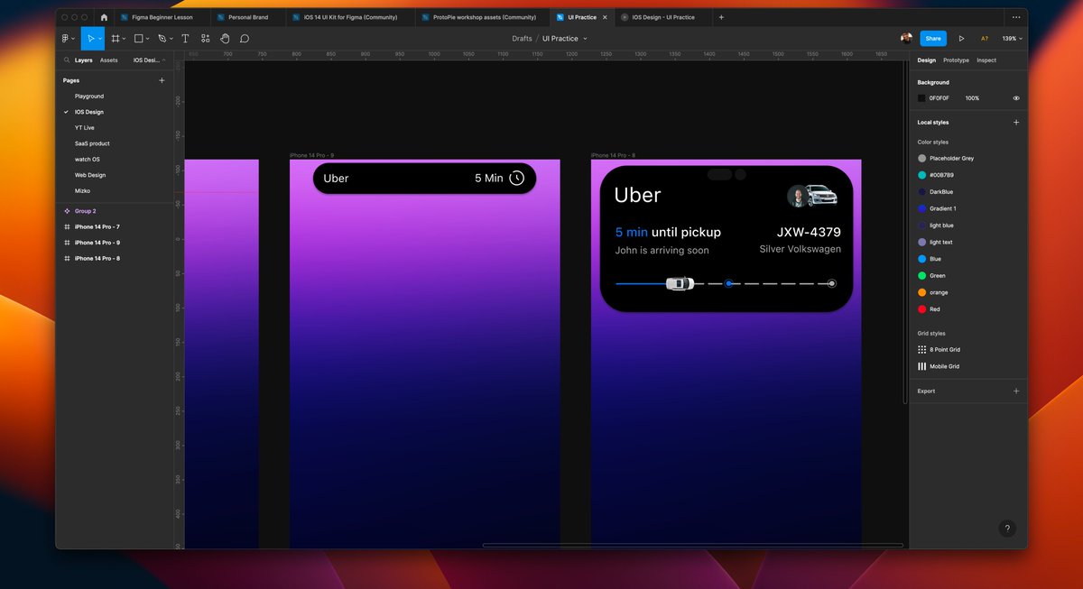 john_rodrigues_'s tweet image. iOS Live activity concept in making. #iOS16 #iosdesign #productdesign