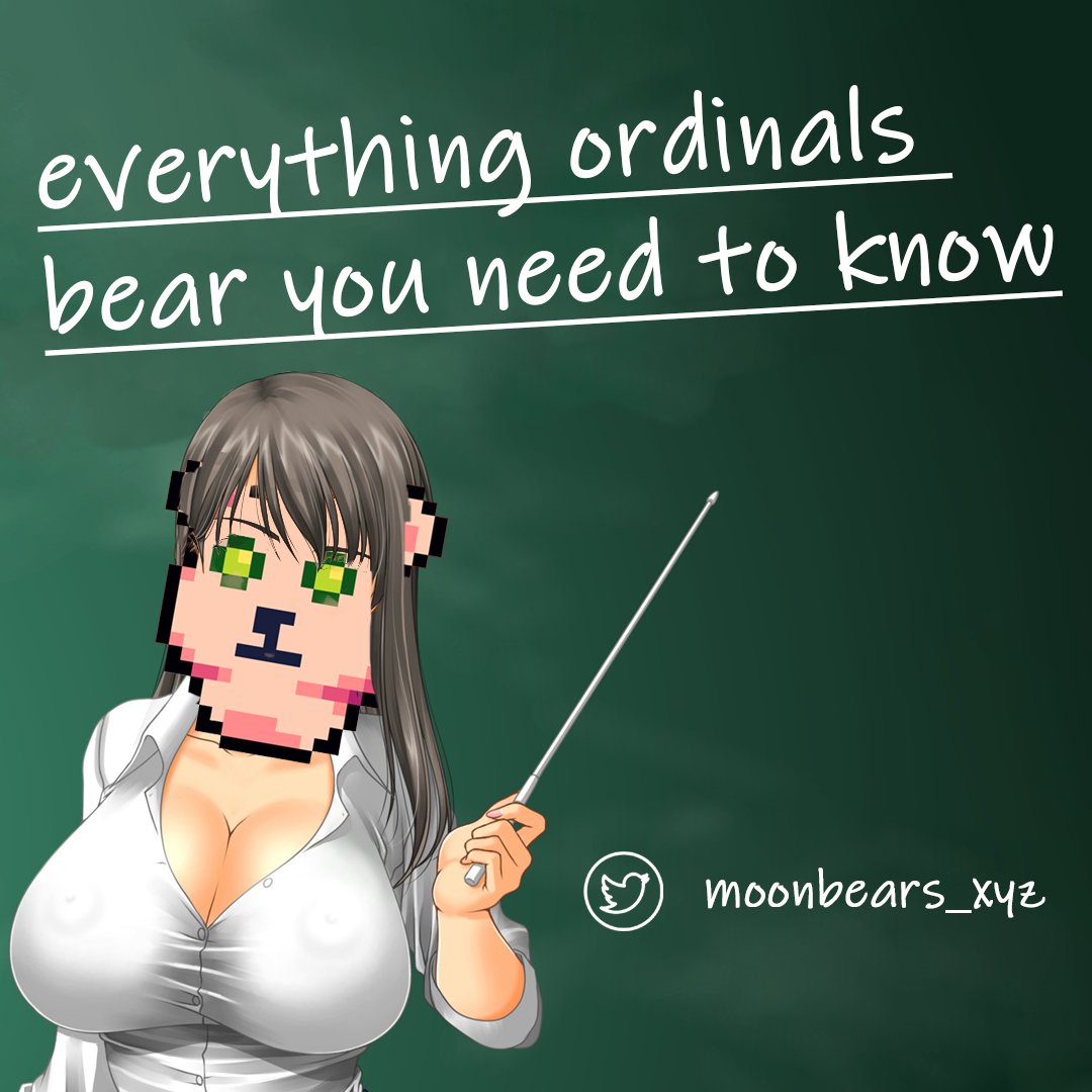 TLDR on our Ordinals Bear + guide to moves it

- 1111 ETH Ordinal Bears minted out [all inscribed on BTC already]
- about 700 been burnt and their BTC Ordinal Bear are sent to the respective owner
- ETH OB trading at ~0.35e 
- BTC OB is at 0.02BTC