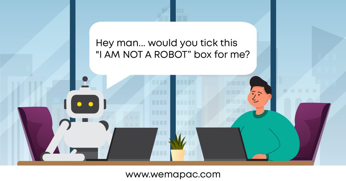 WemApac's tweet photo. Artificial Intelligence is again a buzz nowadays! What do you think, would AI take over the jobs? Can AI completely replace some of the jobs?

#ArtificialIntelligence https://t.co/K4sNEpTvgH