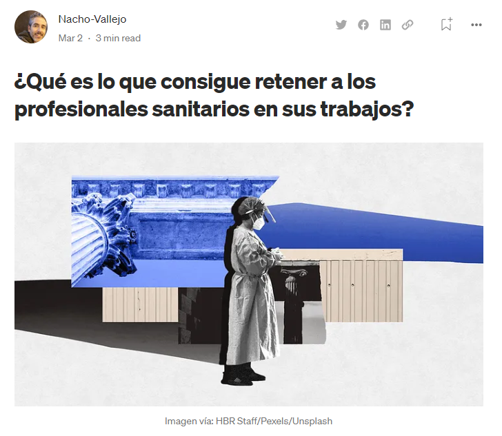 ivmaroto_nacho's tweet photo. 🤔¿Qué es lo que retiene a los profesionales sanitarios en sus trabajos? ¿Mejoras salariales? ¿Estabilidad en los contratos? ¿Disminución de la presión en las tareas?

Sobre el artículo de Harvard Business Review que firman Patrick T.Ryan y Thomas H.Lee.
https://t.co/vEr5U3yCVx https://t.co/zrTBdDhUG2