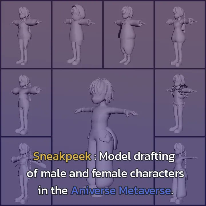 Sneak peek: character drafting in the Aniverse Metaverse

#Aniverse #Metaverse #Education #ANIV