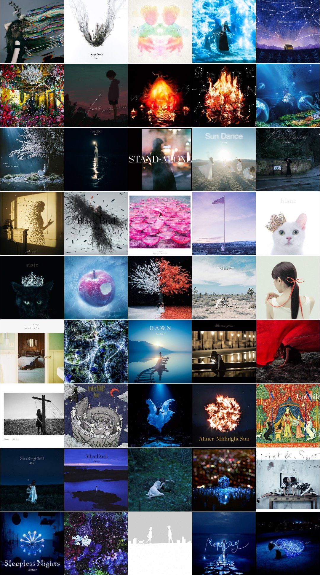 Aimer 2ndアルバム MidNight Sun ポスター（Aimer Midnight Sun