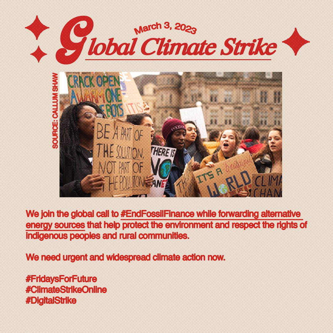 Youth4Mindanao's tweet image. This March 3, on the day of the Global Climate Strike, the Youth for Climate Justice in Mindanao adds its voice to the global call for climate action. 📣🌏 #DigitalStrike #FridaysForFuture #ClimateStrikeOnline