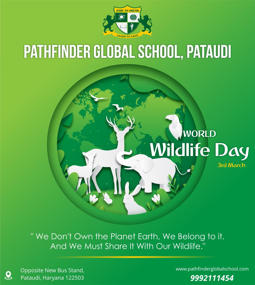 #WorldWildlifeDay #schooladmissions2023_24 #pataudischool