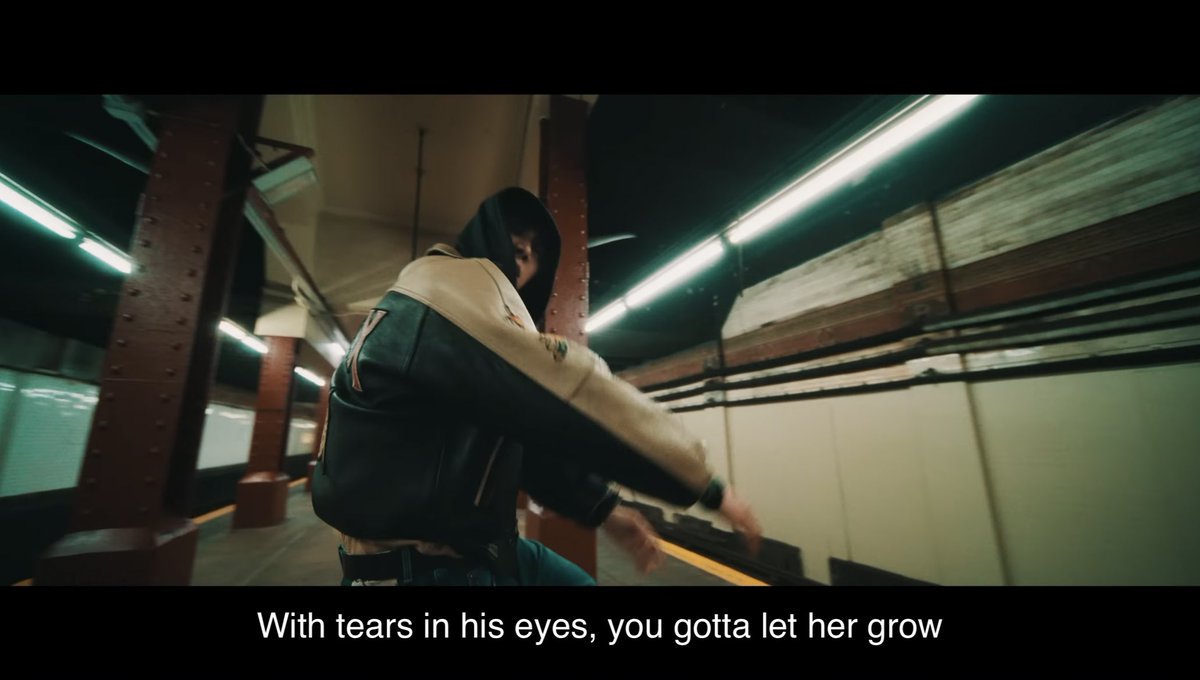 “i never did nothin better, it’s hard to let go. but like a father watchin his daughter walk down the altar with tear in his eyes you gotta let her go.” MY HEART SANK