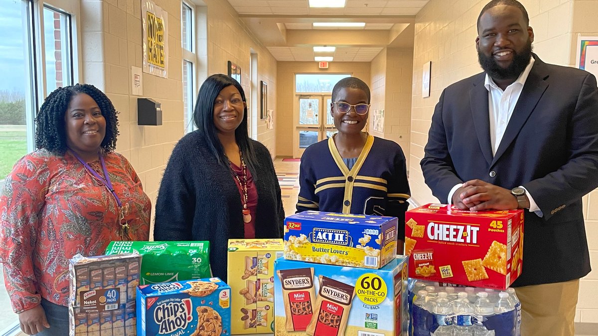 StillmanCollege's tweet photo. Always good to to check in with a community partner. The Stillman College Career Services Center adopted Greene County High School last year as its #AdoptASchoolProgram partner. SCS staff Andrew Robertson and Que Chandler recently delivered a care package to the school. https://t.co/CeenQDwNq3