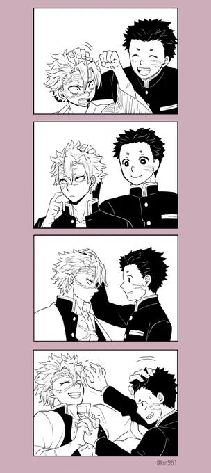 最初期の頃に描いたさねみとまさちー
ショタさねからたけのこのように成長して欲しい願望がこもってます。 