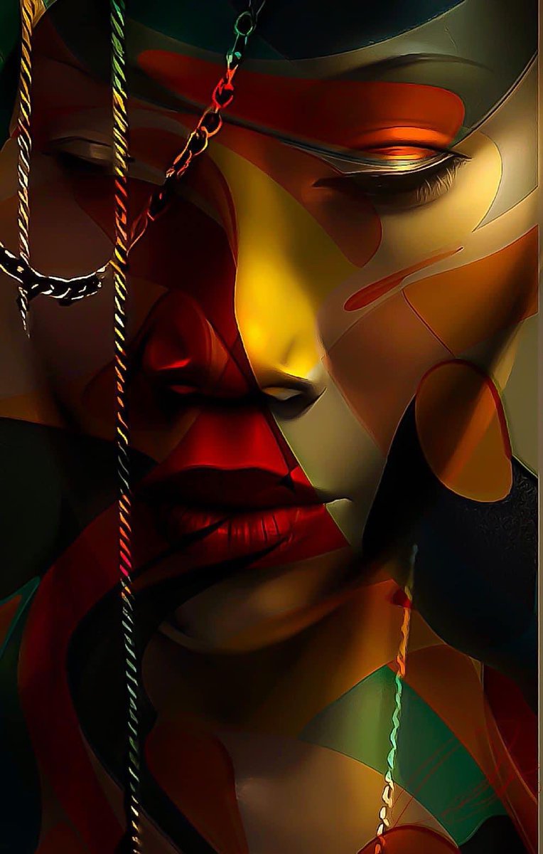 Chained. #DigitalArtist🎨ScreenwriterArtist: Dwayne HAz Jones. #ArtistOnTwitter #ColorfulArtwork ❤️💚🧡💙