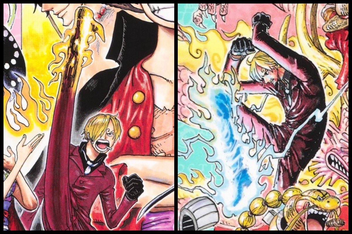 ONEPIECE105 SBSより。 サンジの炎耐性も“血統因子操作”によるものっ
