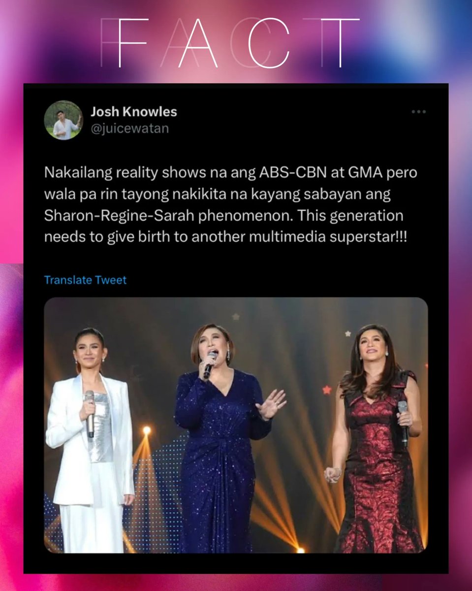 MerlionMatthew's tweet photo. Imagine waking up and deciding to tell facts.

@JustSarahG #SarahGeronimo https://t.co/QNqd65oWuI