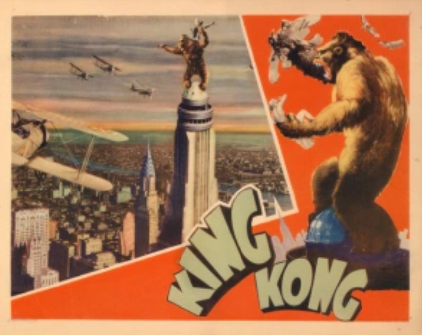 omg I almost forgot..happy belated 90th birthday to the king*(pun intended)#Kong the original killer gorilla! here's some original #lobbycards to celebrate!