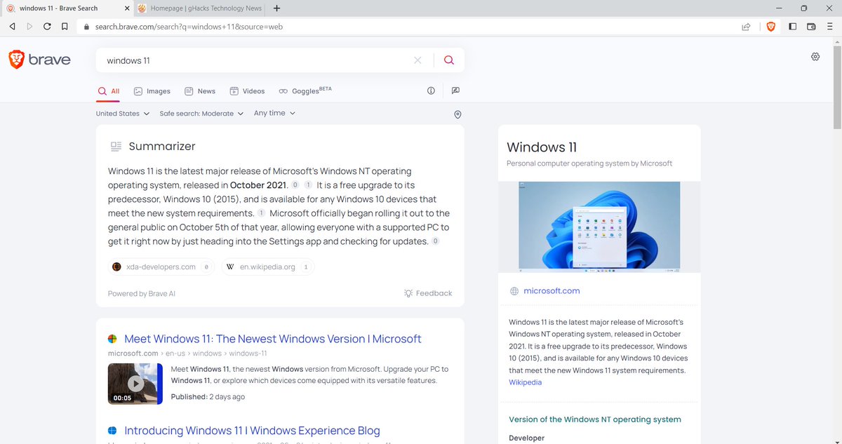 ghacks's tweet image. How good are Brave Search Summarizer's AI-powered quick results? #bravesearch #summarizer #ai
ghacks.net/2023/03/03/how…